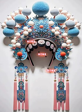 网红国潮凤冠大型戏剧道具博物馆户外景区美陈装置打卡艺术雕塑