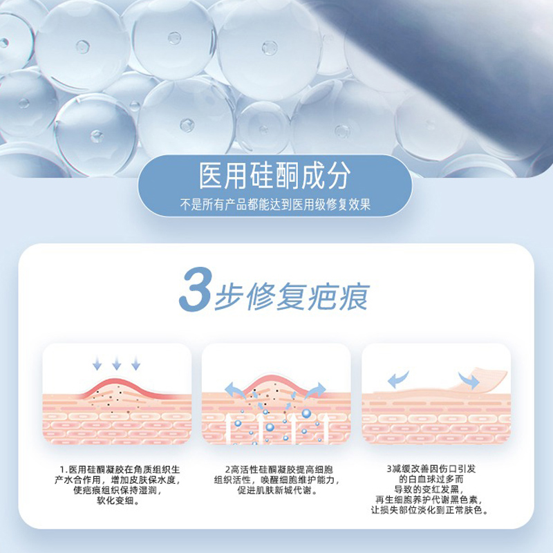 祛疤膏医用去疤痕修复儿童烫伤手术增生凸起剖腹产除疤膏硅酮凝胶 - 图1