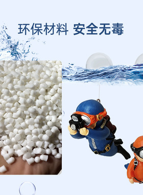 小鱼缸造景摆件装饰漂浮小魔女悬浮球鱼缸人物内饰小仙女创意套装