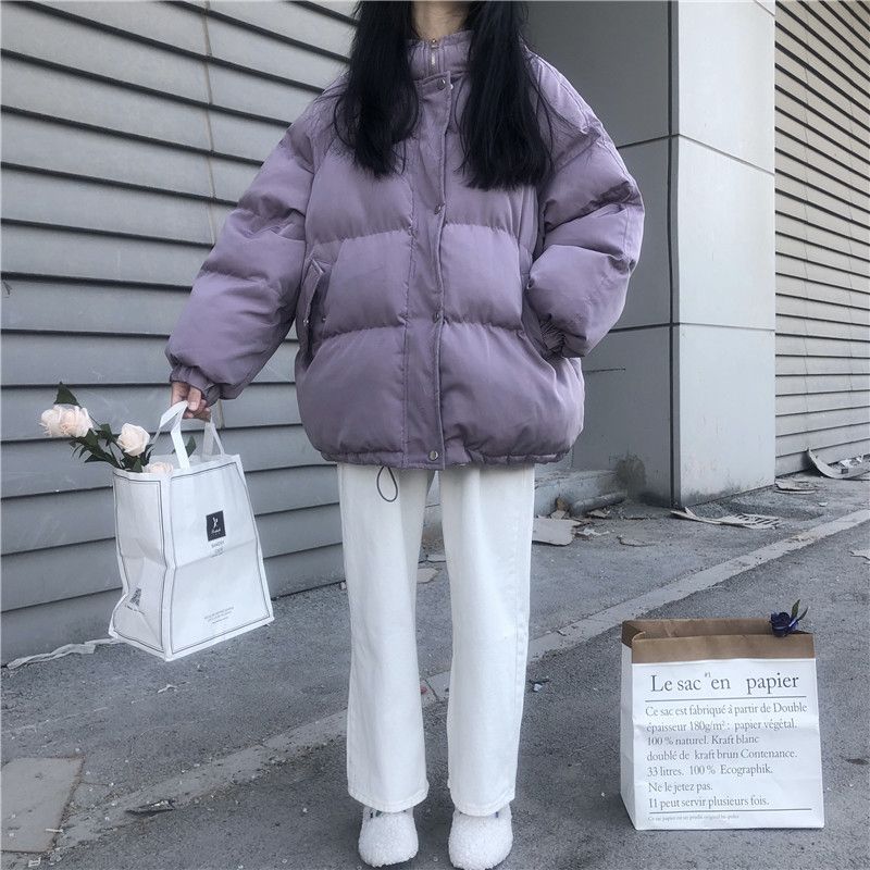 棉袄女冬季棉衣加厚学生短款羽绒棉服外套