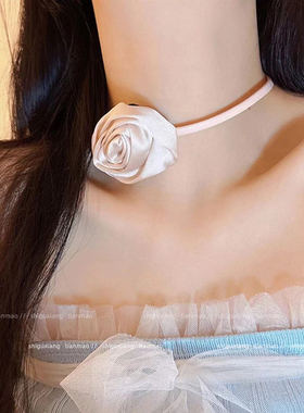 饰故乡2024新款玫瑰花颈链项链