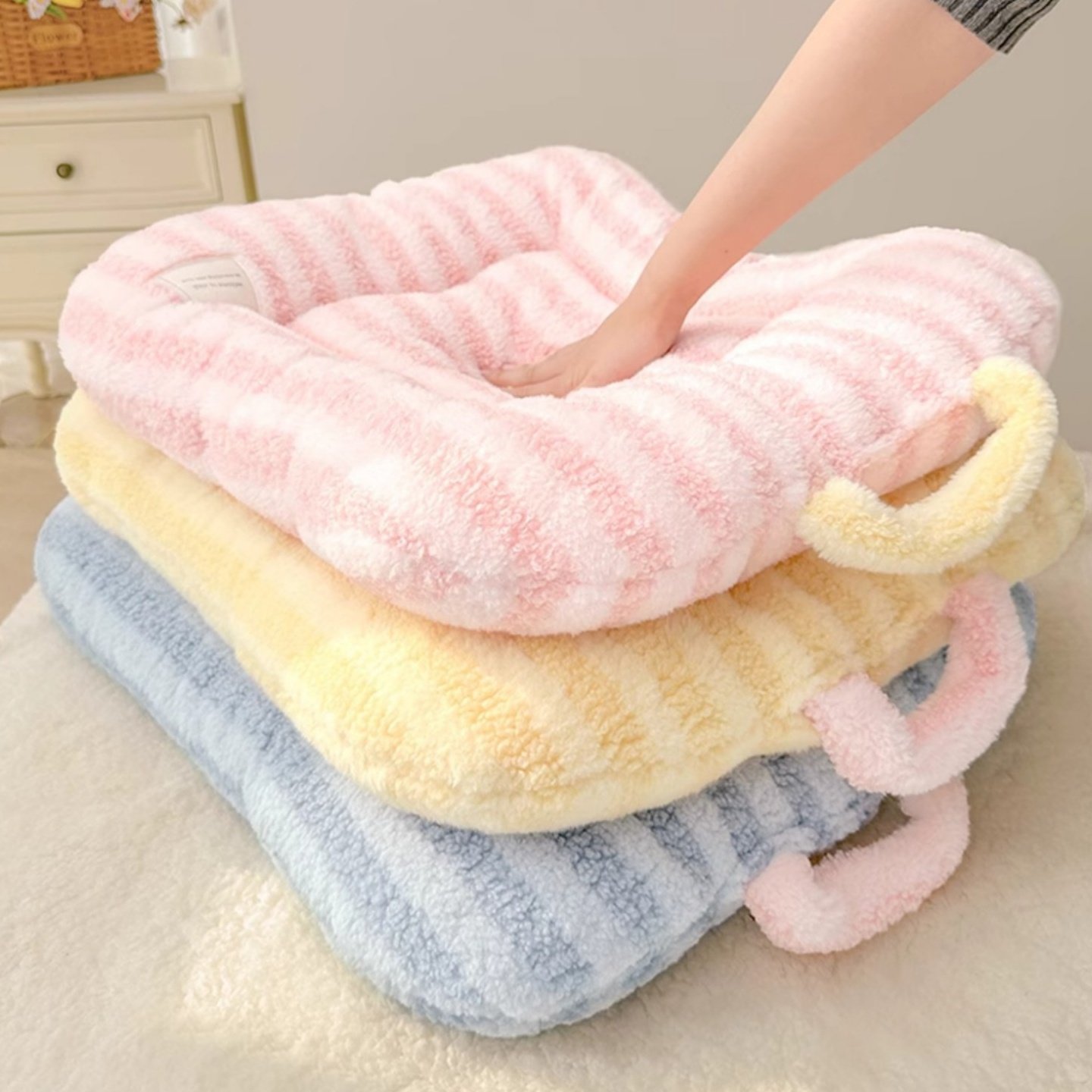 月亮绒垫子软垫四季通用幼猫小猫睡垫猫床狗垫小型犬狗窝猫窝,淘宝优惠券,粉丝福利购,淘宝优惠卷