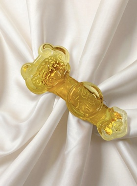 七彩琉璃吉祥如意家居装饰新居乔迁招财开业黄水晶如意小摆件