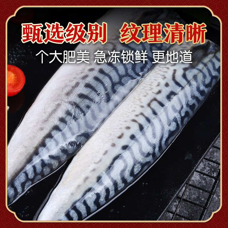 盐渍鲐鱼片新鲜日料青占鱼盐渍鲭鲐鲅鱼片商用烧烤食材冷冻,淘宝优惠券,粉丝福利购,淘宝优惠卷