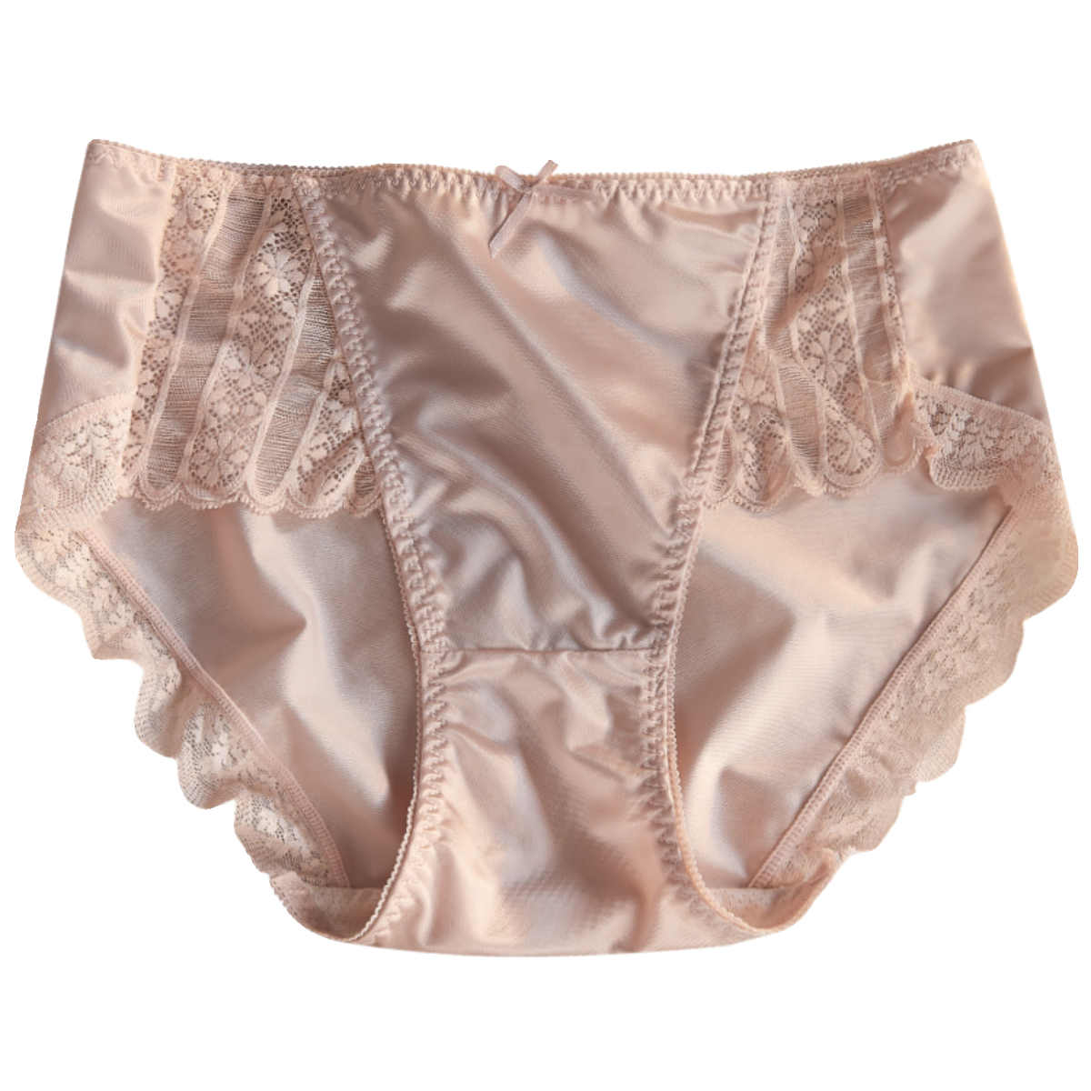 新款内裤女士无痕紫杉醇抗菌裆蕾丝性感中腰夏季薄款缎面女式短裤,淘宝优惠券,粉丝福利购,淘宝优惠卷