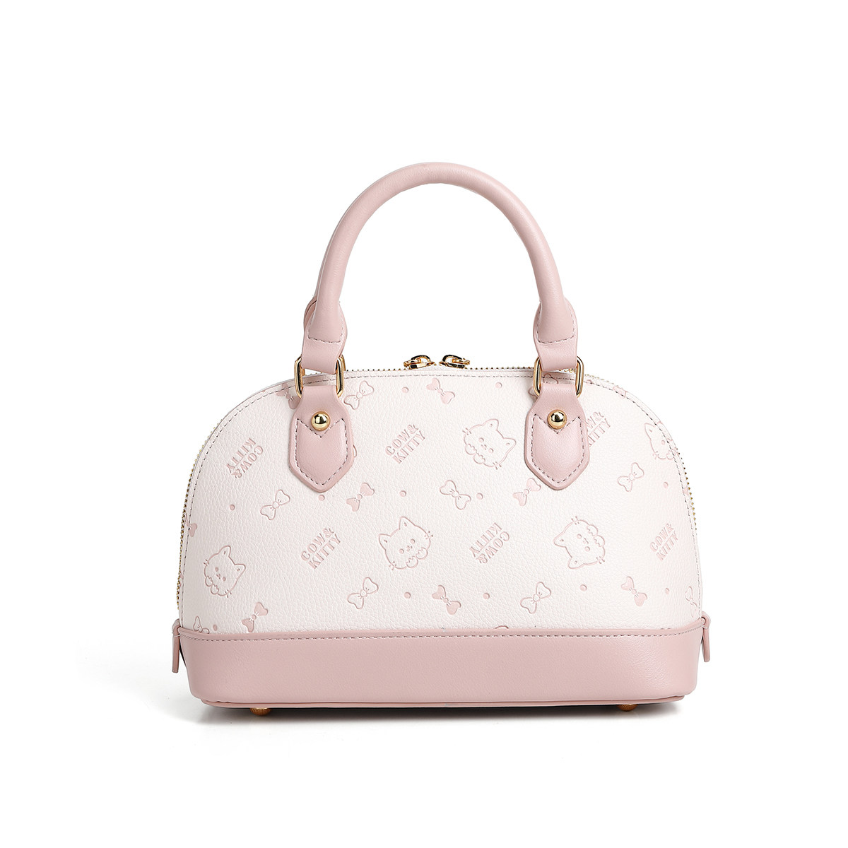 官方正品Cow&Kitty2026新款粉色贝壳包女轻奢小众可爱手提斜挎包,淘宝优惠券,粉丝福利购,淘宝优惠卷