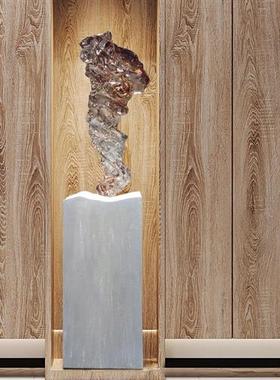 别墅酒店家居客厅电视柜玄关轻奢高档抽象摆件透明树脂雕塑装饰品