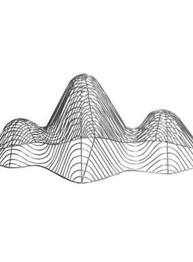 户外不锈钢镂空假山摆件雕塑酒店花园售楼处庭院水池景观落地装饰