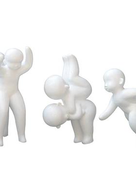 户外卡通雕塑摆件园林景观装饰庭院商场幼儿园美陈玻璃钢娃娃小品