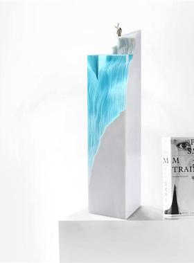 酒店样板房别墅装饰现代创意雕塑透明树脂风景朋友送礼工艺品摆件