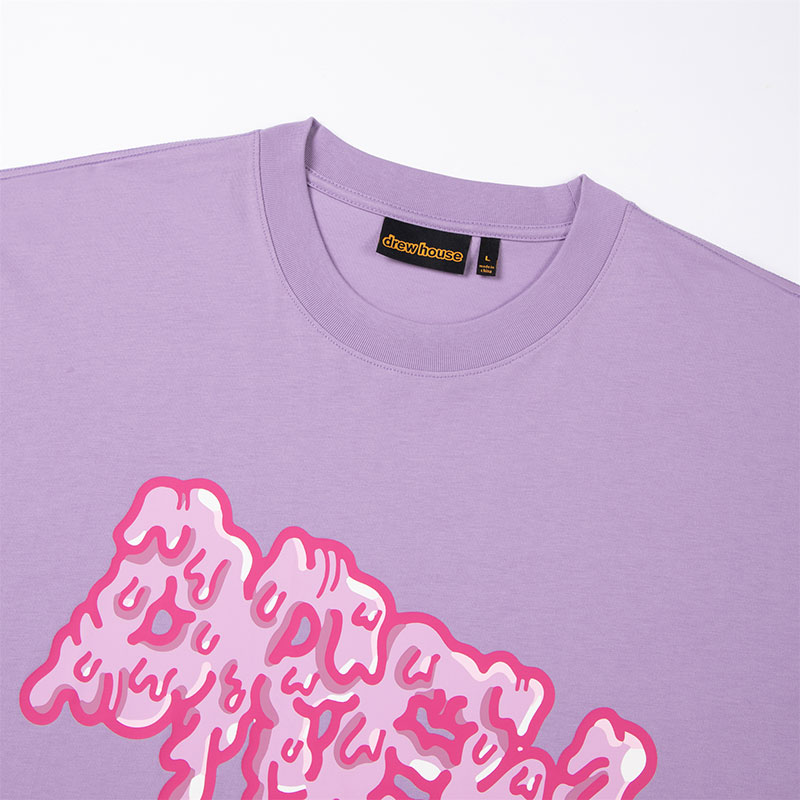 drew house gum字母圆领短袖T恤25夏季新款男女同款 - 图1