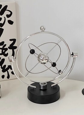 ins风高级感办公室桌面永动仪 创意银河星系抽象装饰品拍照道具