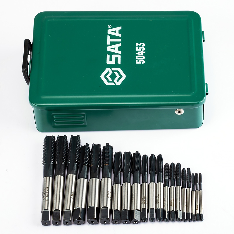 世达高速钢丝锥板牙套装40件套攻丝套丝钻头手动开丝器扳手50451 - 图2