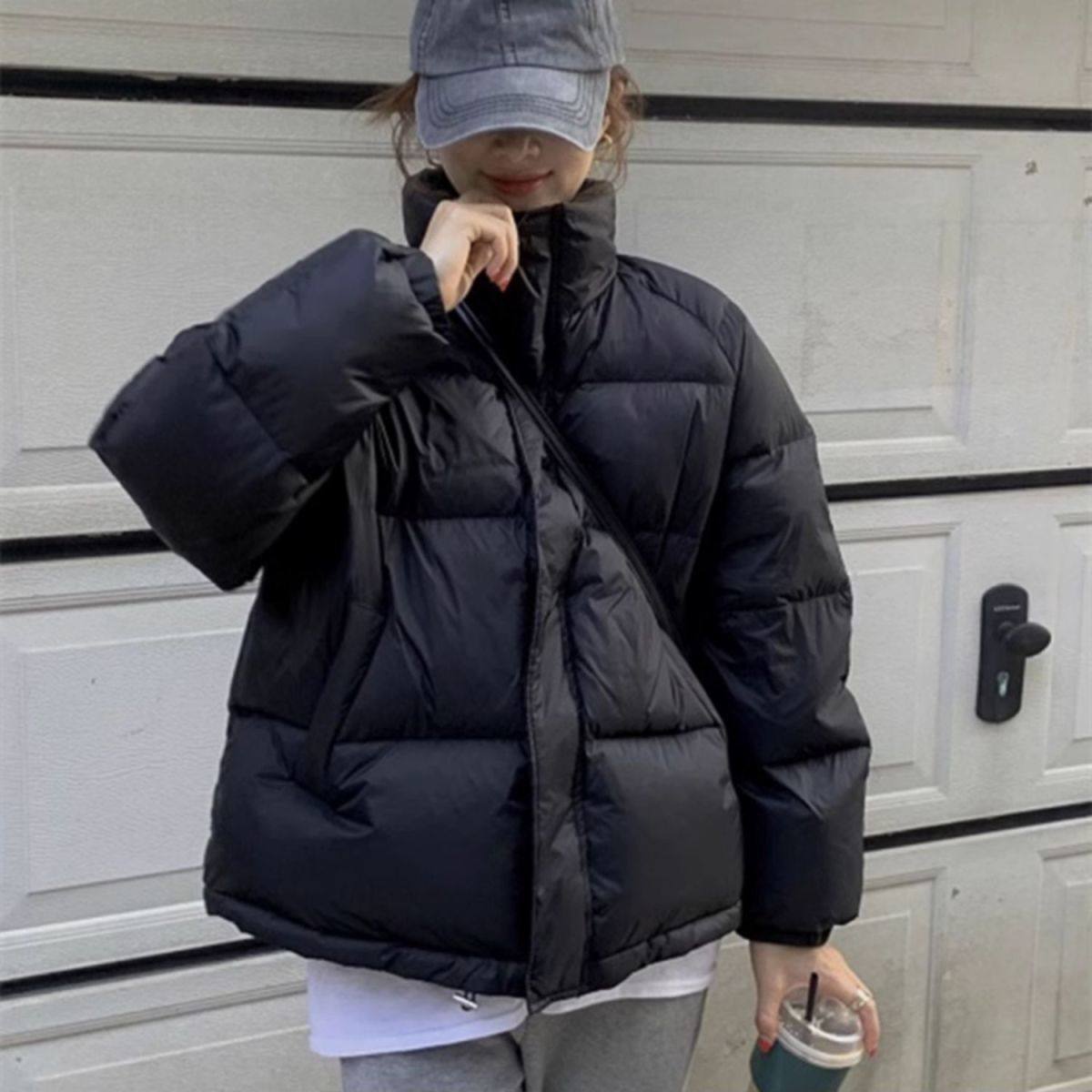 2026年新款小个子短款羽绒服女款冬季加厚基础百搭面包服粉色外套,淘宝优惠券,粉丝福利购,淘宝优惠卷