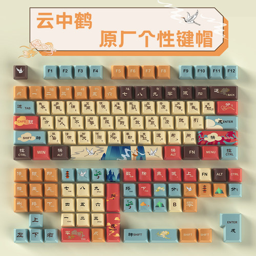 LEOBOG主题键帽适配于Hi8/Hi75/F75键盘套件热升华PBT原厂MOA高度 - 图2