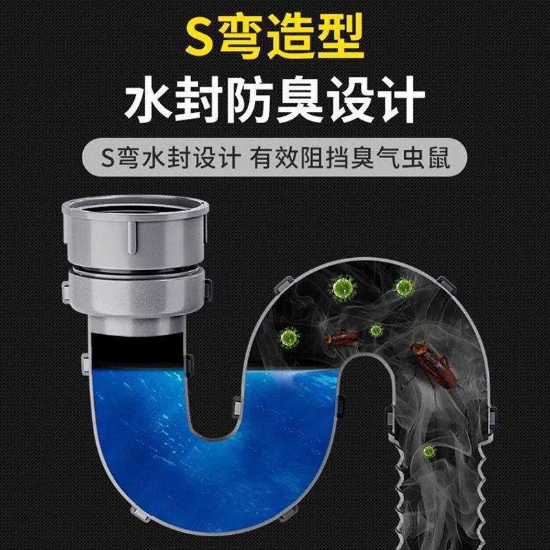 厨房洗菜盆下水管配件拖把池水池水槽单槽下水管防臭排水管加长管,淘宝优惠券,粉丝福利购,淘宝优惠卷