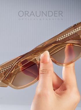 欧美复古潮流糖果色猫眼墨镜网红辣妹个性显脸小遮光板材太阳眼镜