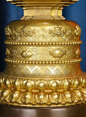 慧宝黄铜供佛噶当塔藏式