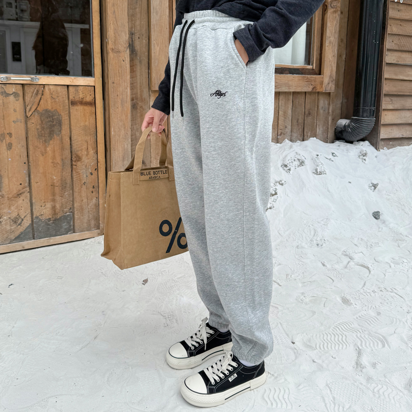 女童加绒运动裤冬季加厚中大童休闲卫裤厚款保暖女孩裤子中高腰 - 图0