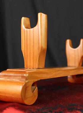 剑架木刀架底座简易刀架客厅简约摆件桃木剑托家居实木装饰品摆设