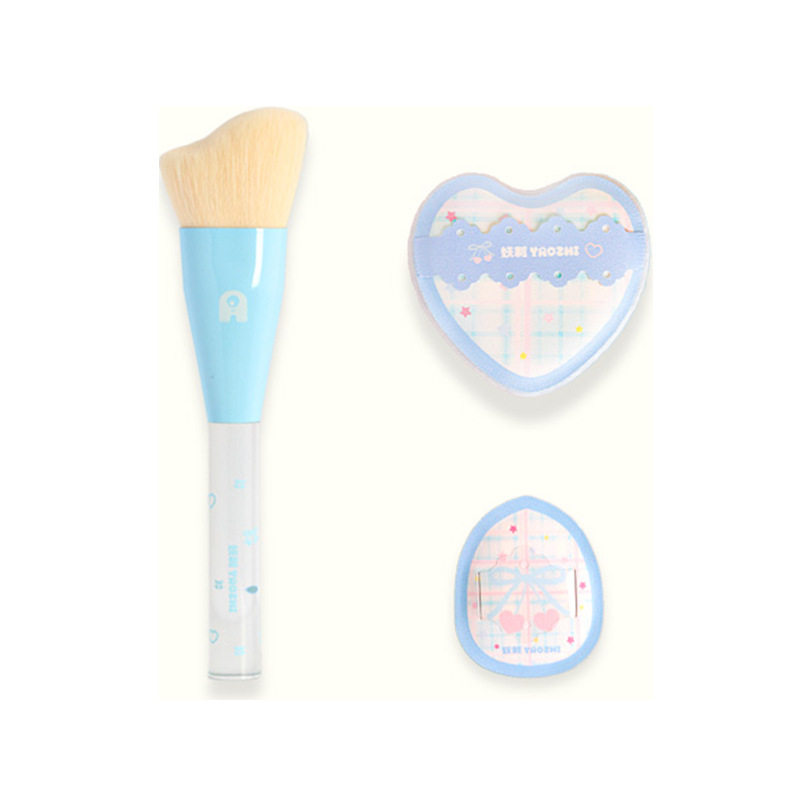 妖制轮廓柔焦修容套组斜角波浪修容刷鼻影腮红短植绒迷你定妆粉扑,淘宝优惠券,粉丝福利购,淘宝优惠卷