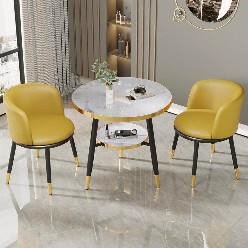 轻奢洽谈桌椅组合休息区接待家用阳台圆桌网红茶桌服装店一桌两椅,淘宝优惠券,粉丝福利购,淘宝优惠卷