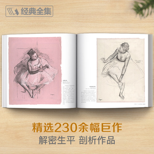 经典全集 Degas德加素描集 大师素描速写集人物人体肖像头像风景临摹书籍西方高清进口作品画册全集手稿色粉笔临本教材 杨建飞主编 - 图2