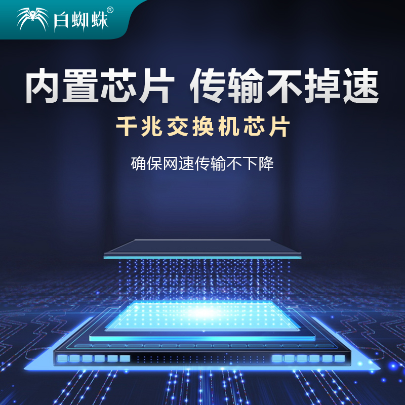 白蜘蛛全新福利款5口8口10口16口24口百兆千兆交换机迷你分流器网络分线器校园网分线机 - 图0