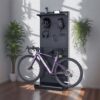 Holeboard bicycle floor rack