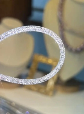 客订闪烁人造钻石水晶网管配链项链锁骨链可自己搭配吊坠