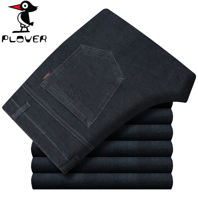 啄木鸟男士牛仔裤纯棉弹力秋冬厚款中老年宽松直筒商务免烫休闲裤,淘宝优惠券,粉丝福利购,淘宝优惠卷