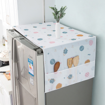 Refrigerator top cover cloth dust cover drum washing machine cover anti-dust cover single double door open door fridge cover towel cashier bag