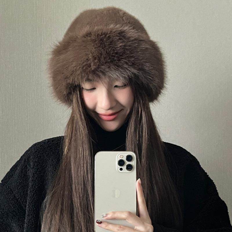 秋冬新款毛绒地主帽女潮防寒保暖帽子东北盆帽护耳帽显脸小渔夫帽,淘宝优惠券,粉丝福利购,淘宝优惠卷