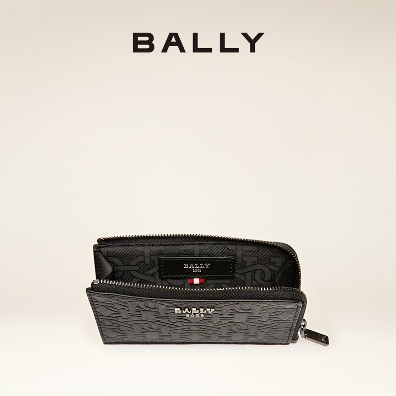 【官方正品】BALLY/巴利BORD.MN男士黑色皮革钱包6238924 - 图2