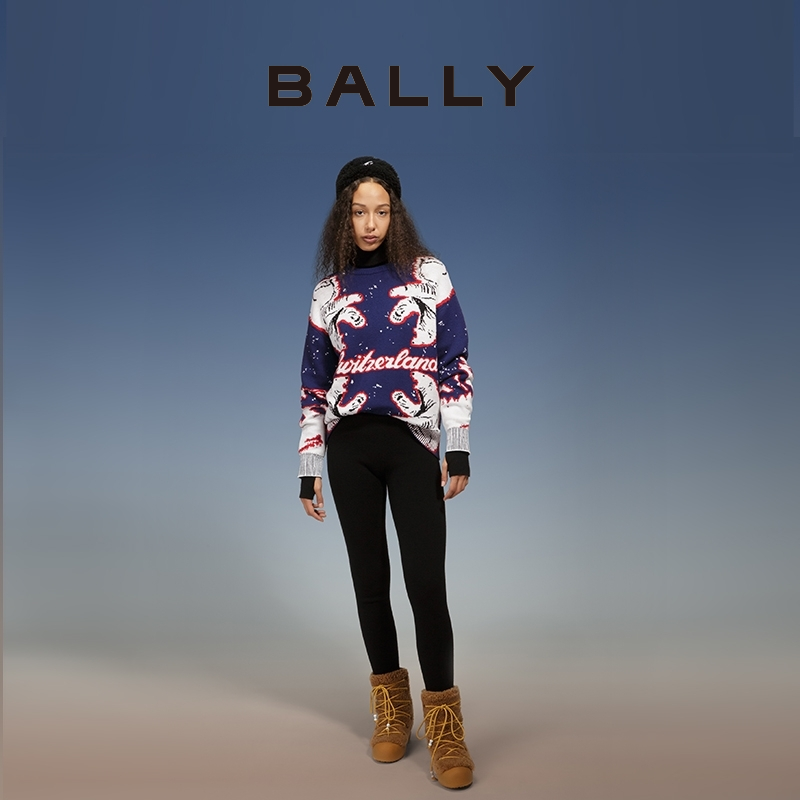 【男女同款】BALLY/巴利Curling胶囊系列羊毛圆领毛衣6302894-图2