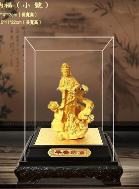 绒沙金观音菩萨摆件 观音佛像工艺礼品摆饰 家居店铺公司开 业乔