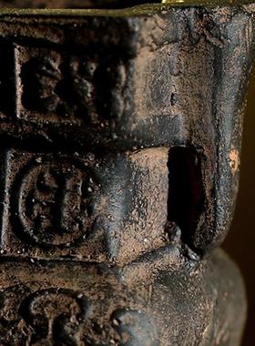 尔立中国风仿复古典祥云瓦当菖蒲米竹异形艺术花盆器香炉鼎创禅意