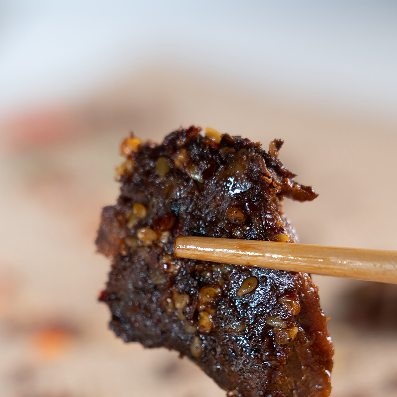 艾尼大叔小锅精炒牛肉干新疆特产草原风味麻辣卤牛肉干解馋小零食-图2