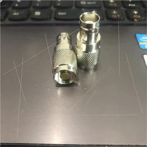 Copper nickel plated BNC female to intercom male Gold plated - 图0