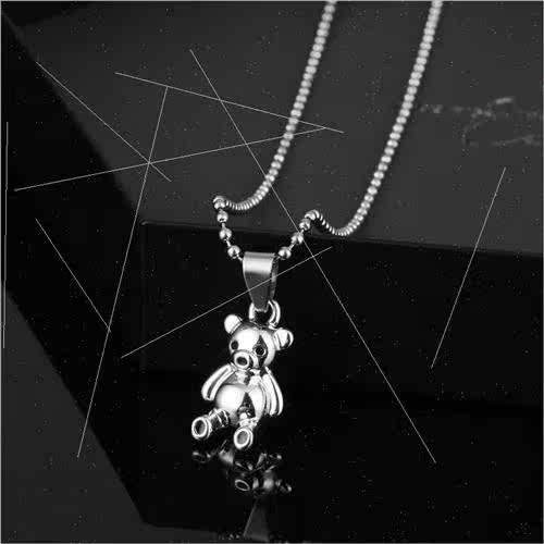New wave stainless steel pendant fashion retro hip-hop neckl - 图1