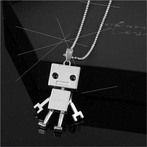 New wave stainless steel pendant fashion retro hip-hop neckl - 图0