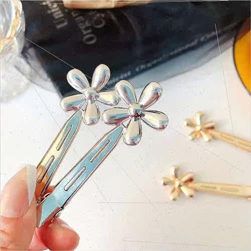 Broken hair clip metal flower side clip female ehead whout t - 图1