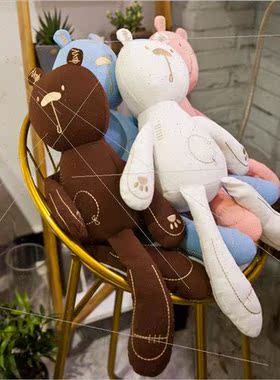 Creative cute  soothing bear doll baby sleep wh cartoon plus