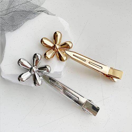 Broken hair clip metal flower side clip female ehead whout t - 图2
