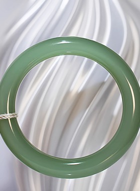 石锤鉴宝新疆和田玉俄碧猫眼手镯