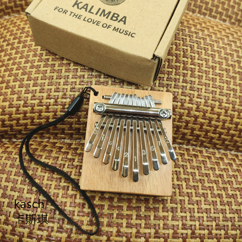 迷你小8音小10音板式拇指琴手指钢琴礼品实木初学者学生小卡林巴 - 图0