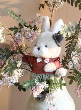 米子家居可爱桌面玄关摆件儿童房兔子玩偶生日礼物房间改造小物件