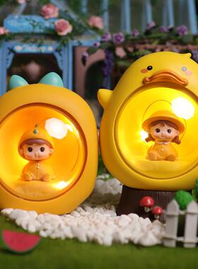 可爱女孩摆件卧室星星灯创意小夜灯生日礼物女生实用送女友情侣