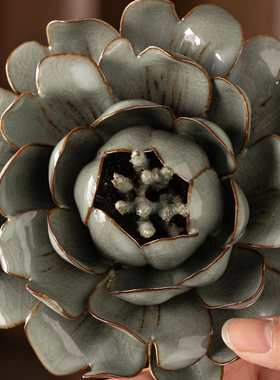 新中式牡丹花香插摆件