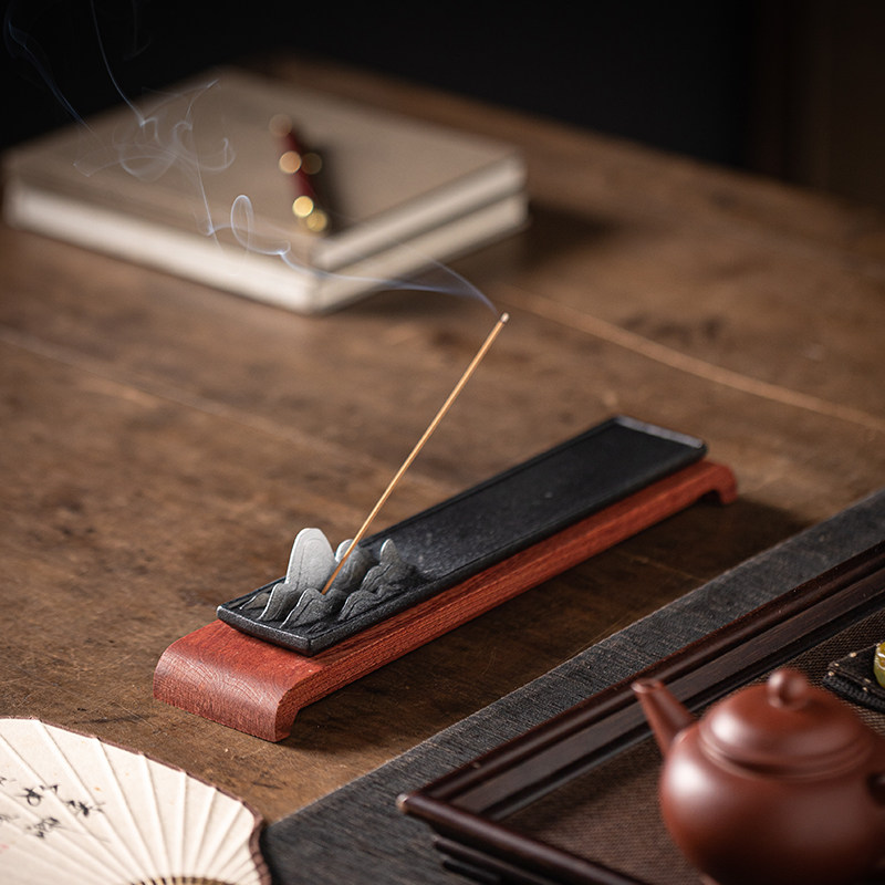 千里江山线香香插香炉家用室内卧香炉陶瓷插香香座线香炉香薰摆件,淘宝优惠券,粉丝福利购,淘宝优惠卷